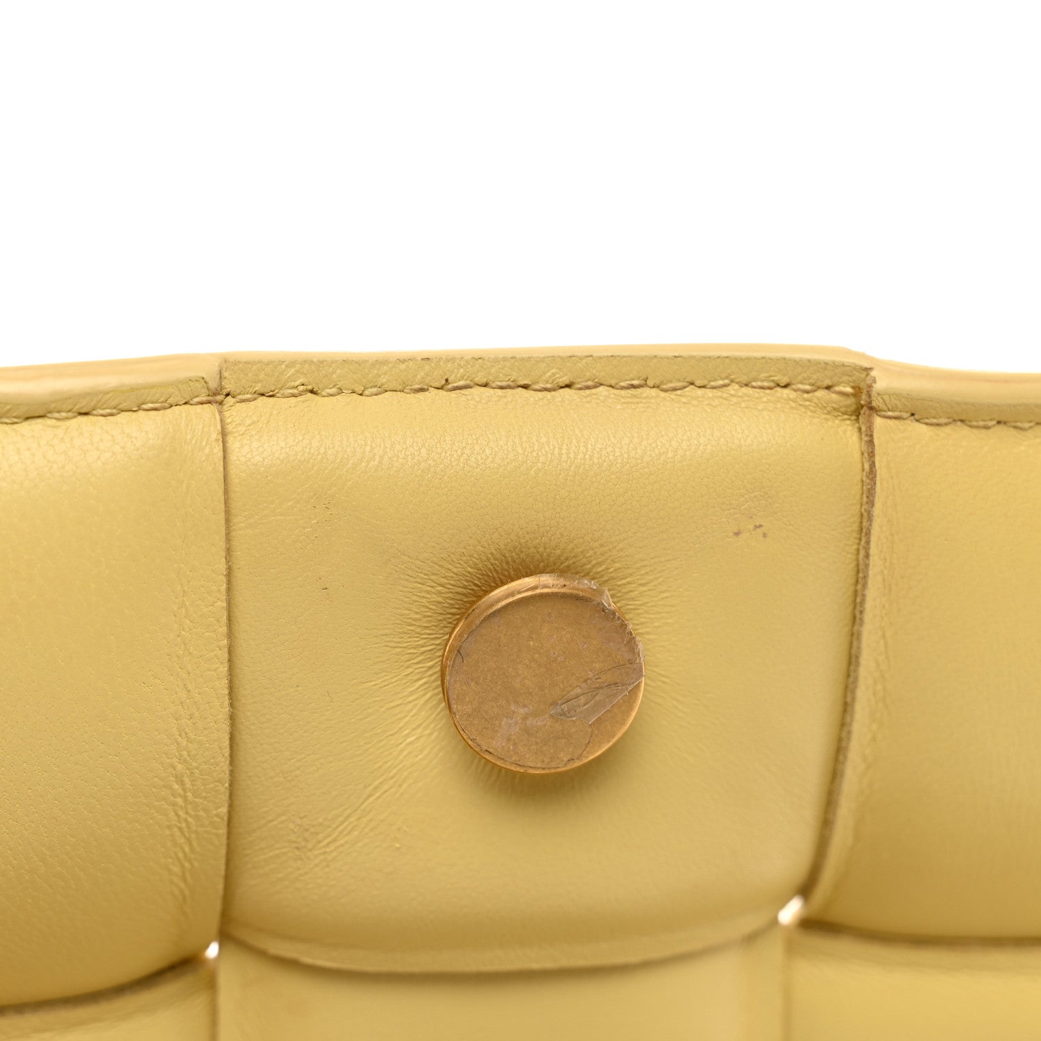 Bottega Veneta Lambskin Maxi Intreccio Padded Chain Cassette Crossbody Bag Corn 11 of 11