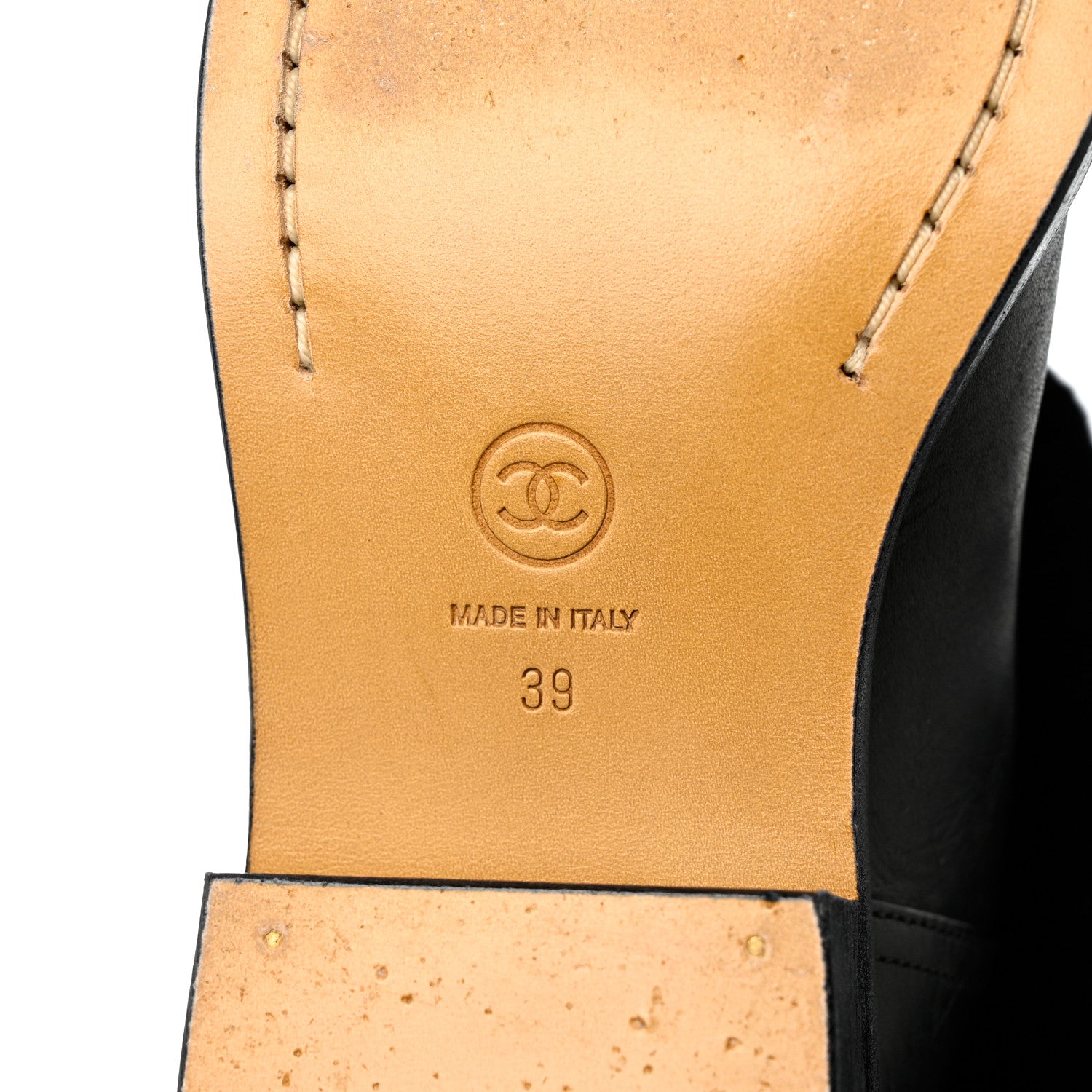 Chanel Fur Calfskin Fold Over Short Boots 39 Black 7 of 9