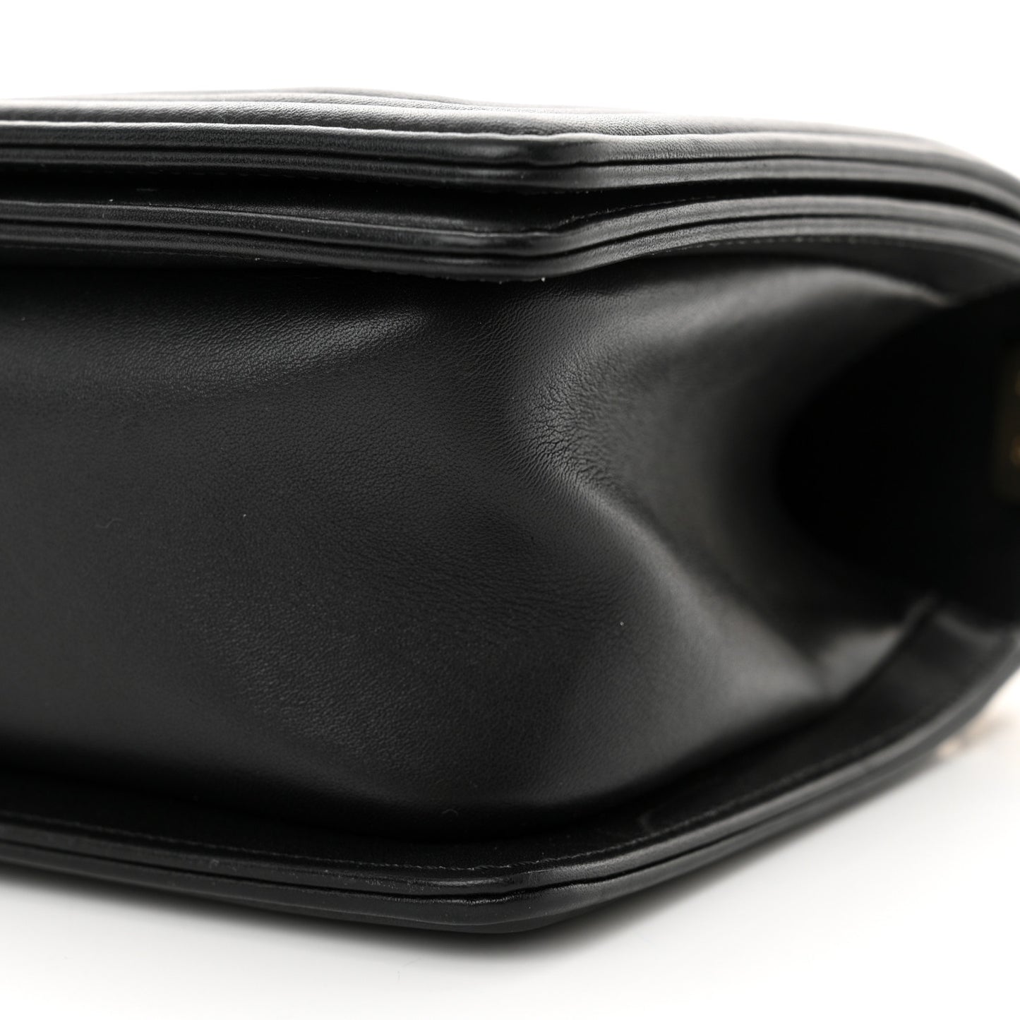 Calfskin Braided Medium Boy Flap Black