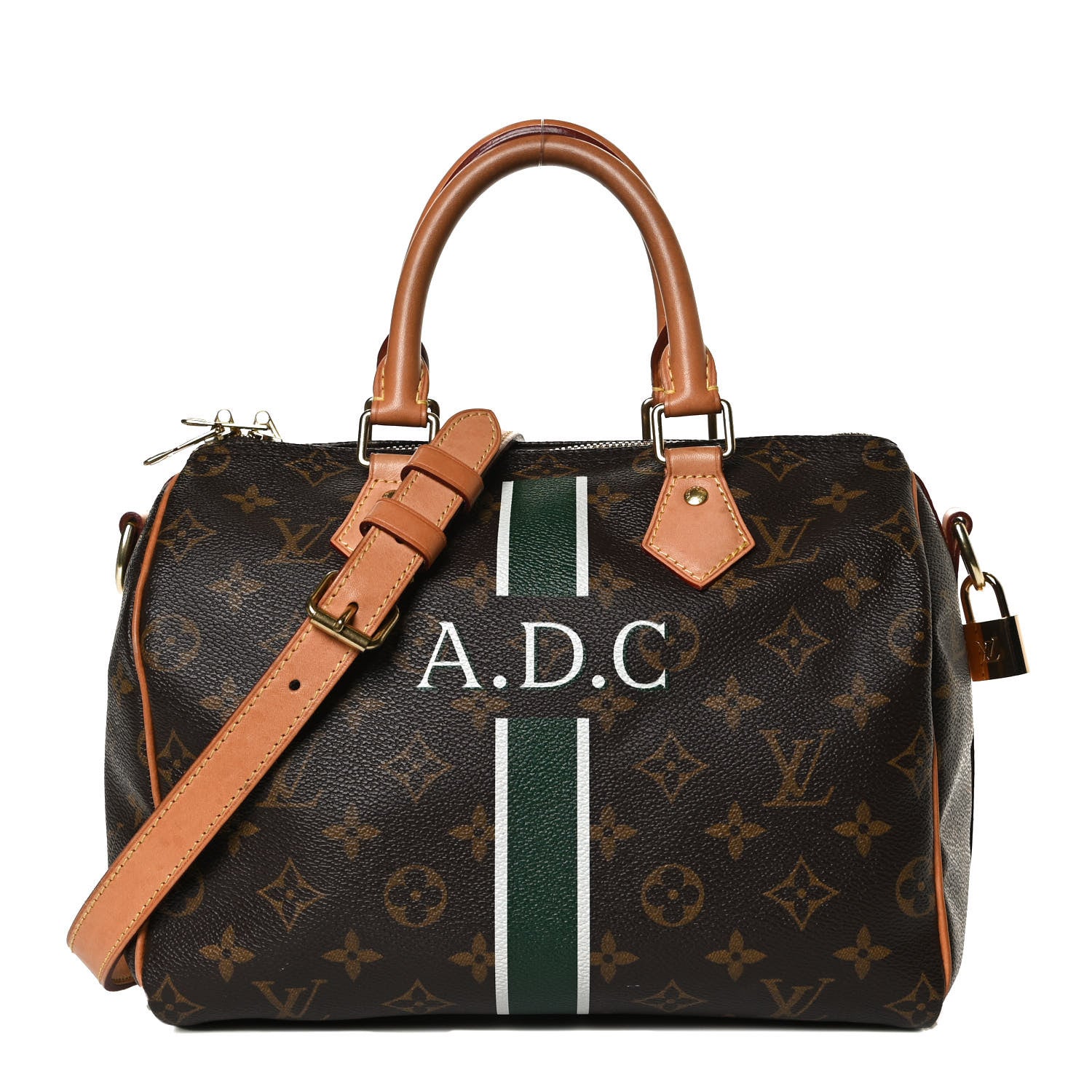Louis Vuitton Monogram My LV Heritage Speedy Bandouliere 25 Vert Anglais White 1 of 15