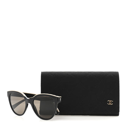 Chanel Acetate CC Butterfly Sunglasses 5414 Black Beige 8 of 8