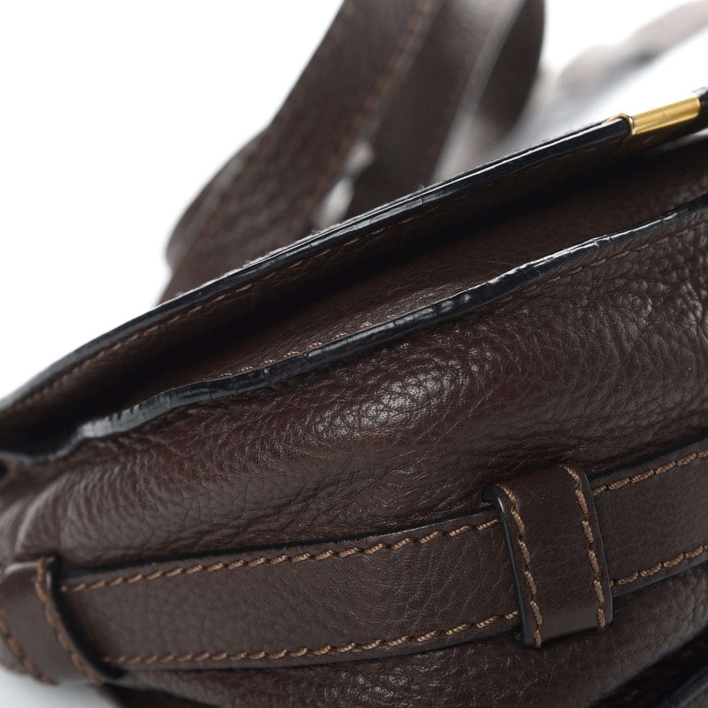Calfskin Mini Marcie Round Crossbody Bag Truffle