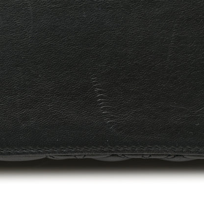 Louis Vuitton Lambskin Flower Quilted Twist Shoulder Bag GM Black 12 of 13