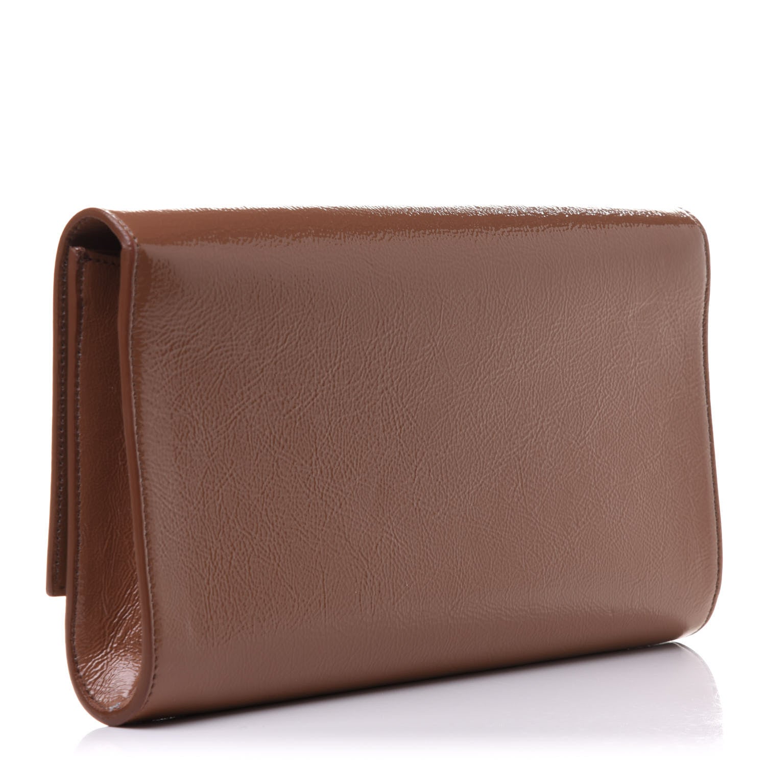 Saint Laurent Textured Patent Calfskin Monogram Large Belle De Jour Nude 3 of 11