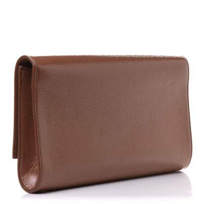 Saint Laurent Textured Patent Calfskin Monogram Large Belle De Jour Nude 3 of 11