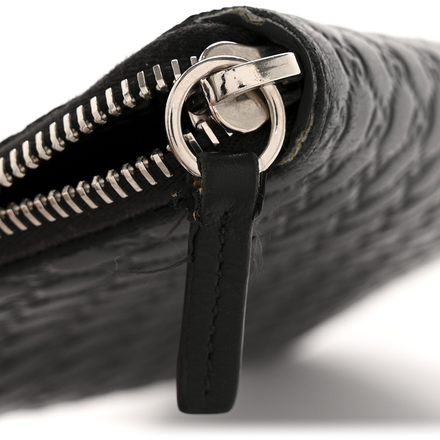 Gucci Microguccissima Large Zip Around Organizer Wallet Black 8 of 9