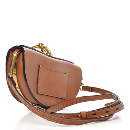 Chloe Calfskin Small Nile Bracelet Minaudiere Bag Caramel 3 of 10