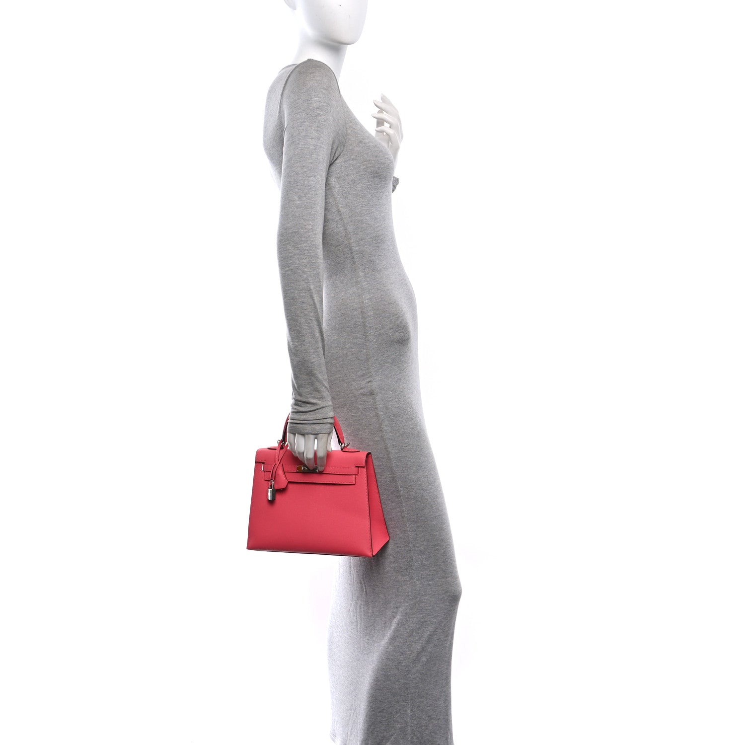Hermes Chevre Chandra Kelly Sellier 25 Rose Lipstick 2 of 10