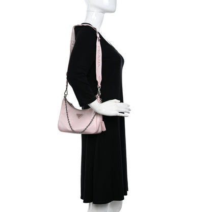Prada Nylon Re-Edition 2005 Shoulder Bag Alabastro 2 of 10
