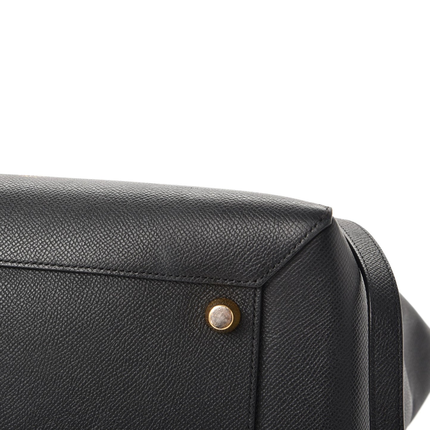 Grained Calfskin Mini Belt Bag Black