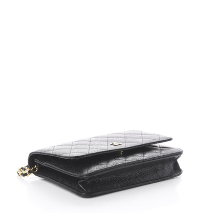 Chanel Caviar Quilted Wallet On Chain WOC Black 3 of 9