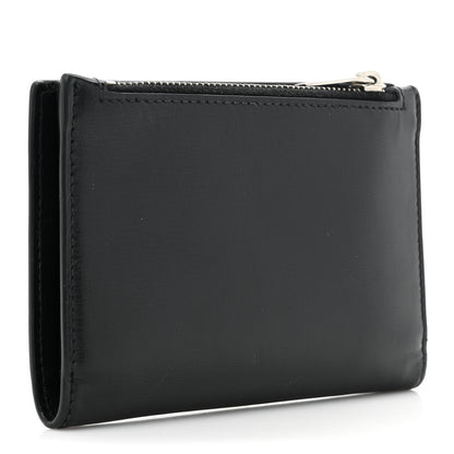 Saint Laurent Calfskin Monogram Bi Fold Zipped Wallet Black 3 of 12