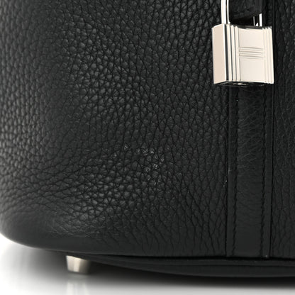 Hermes Taurillon Clemence Matte Alligator Picotin Lock Touch 22 MM Black 11 of 12