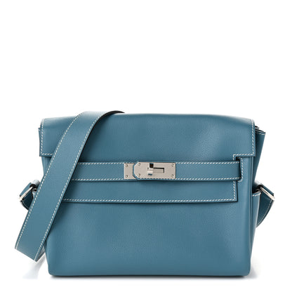Hermes Evercolor Kelly Messenger PM New Bleu Jean 1 of 10