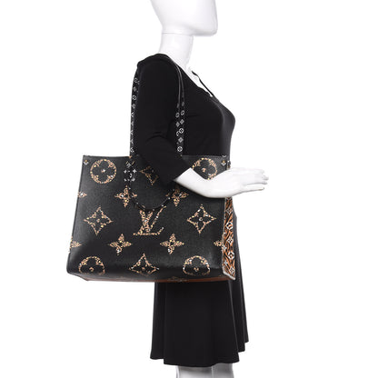 Louis Vuitton Monogram Giant Jungle Onthego GM Black 2 of 13