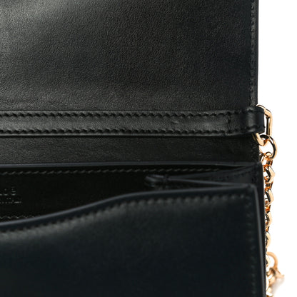 Chloe Calfskin Suede C Clutch With Chain Black 12 of 13