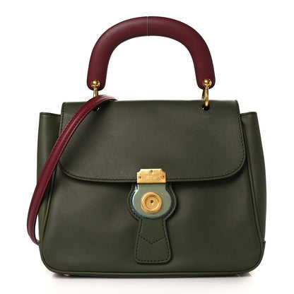 Burberry Trench Calfskin Medium DK88 Top Handle Bag Moss Green 1 of 8