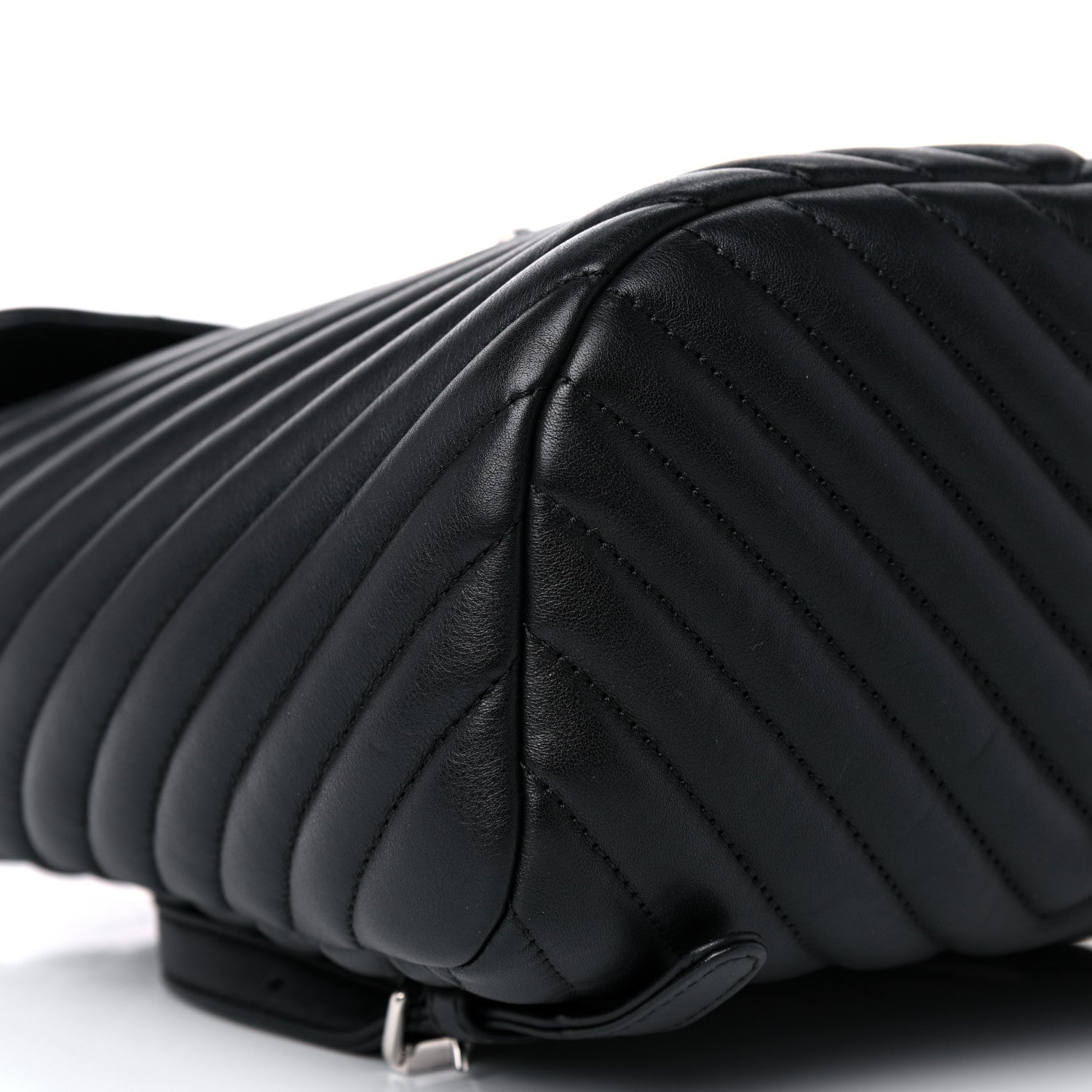 Chanel Calfskin Chevron Quilted Small Urban Spirit Backpack Black 7 of 13