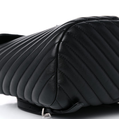 Chanel Calfskin Chevron Quilted Small Urban Spirit Backpack Black 7 of 13