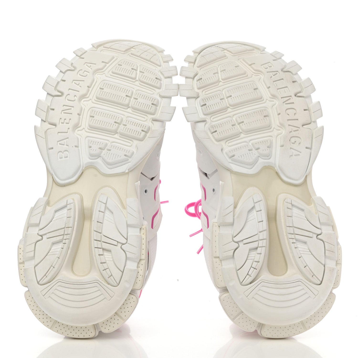Balenciaga Mesh Rubber Bi-Color Womens Track Sneakers 39 White Fluo Pink 5 of 7