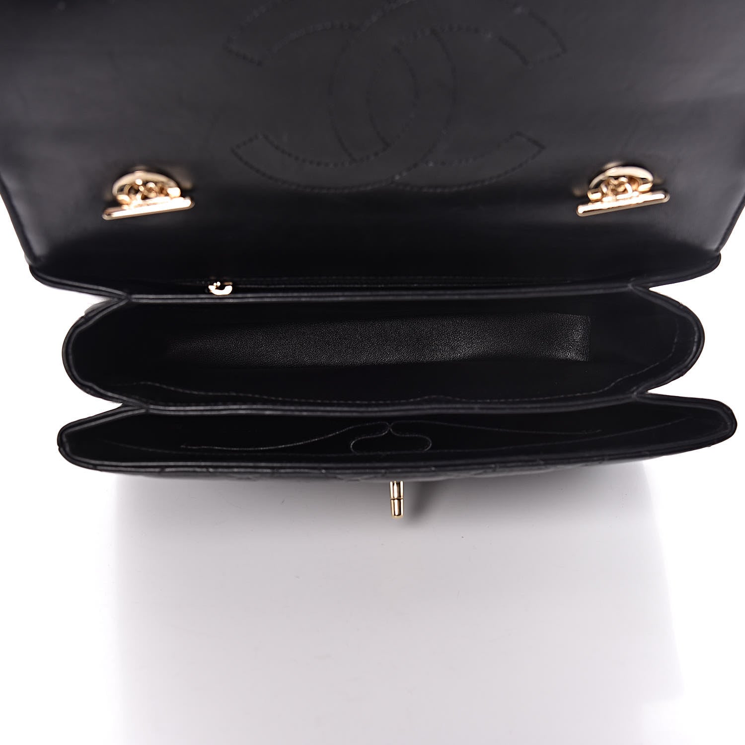 Chanel Lambskin Quilted Medium Trendy CC Flap Dual Handle Bag Black 5 of 10