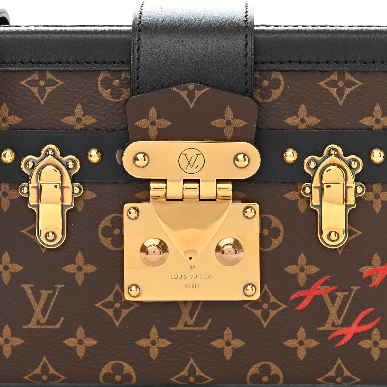 Louis Vuitton Monogram Petite Malle Black 8 of 11