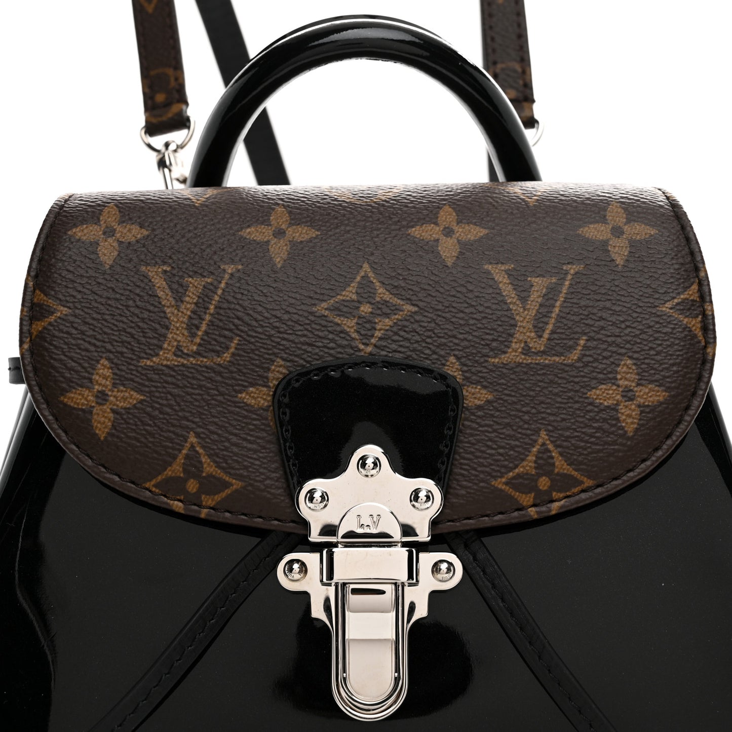 Patent Monogram Hot Springs Backpack Black