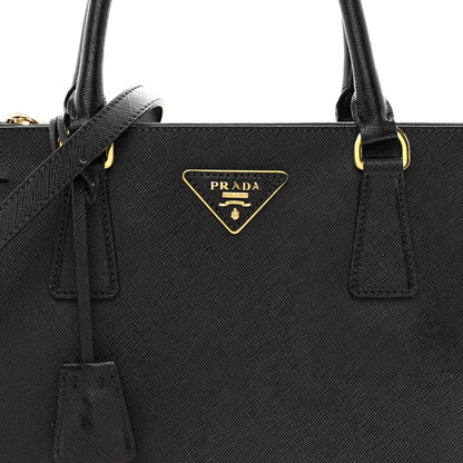 Prada Saffiano Lux Medium Double Zip Tote Black 8 of 21