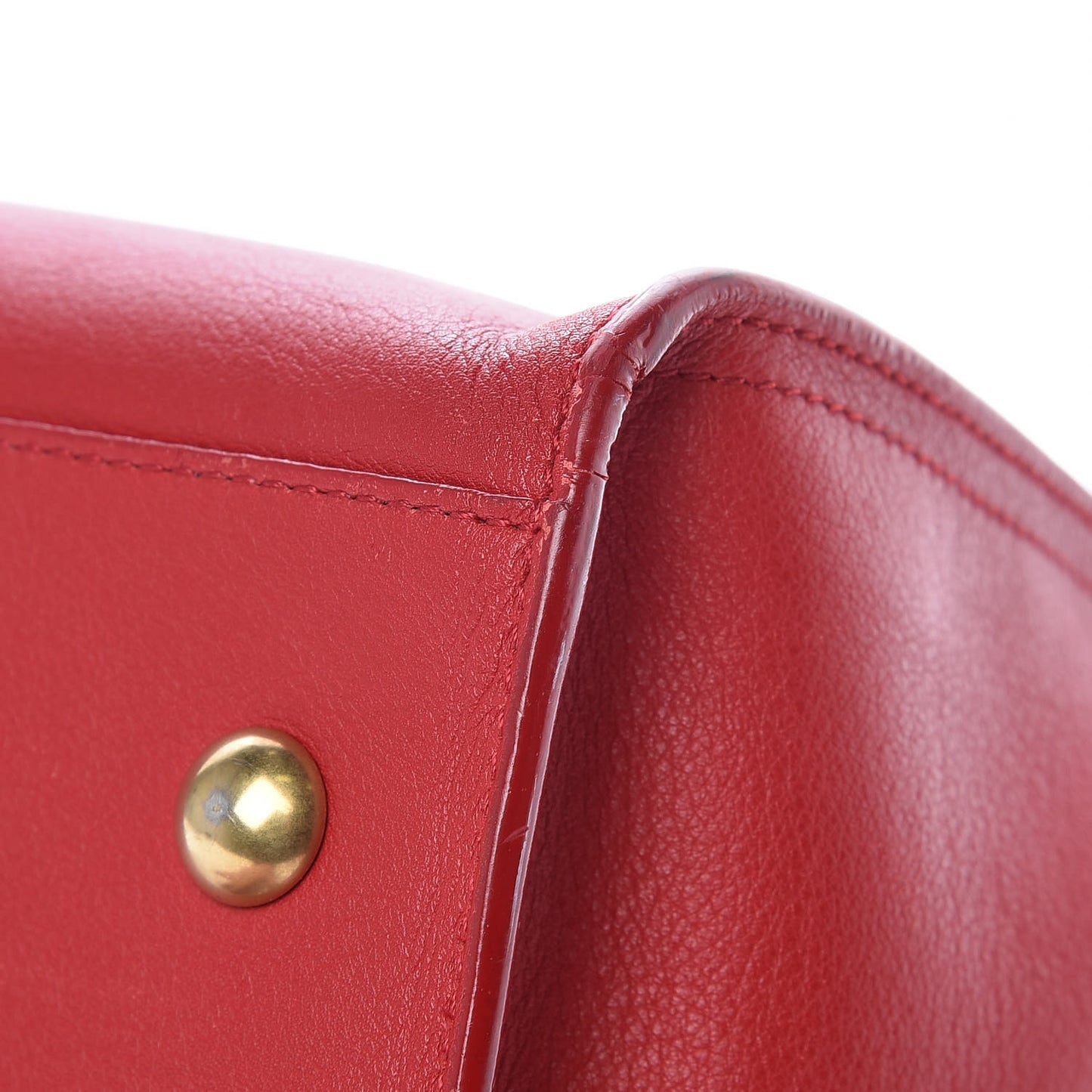 Calfskin Small Classic Y Cabas Rouge Orient