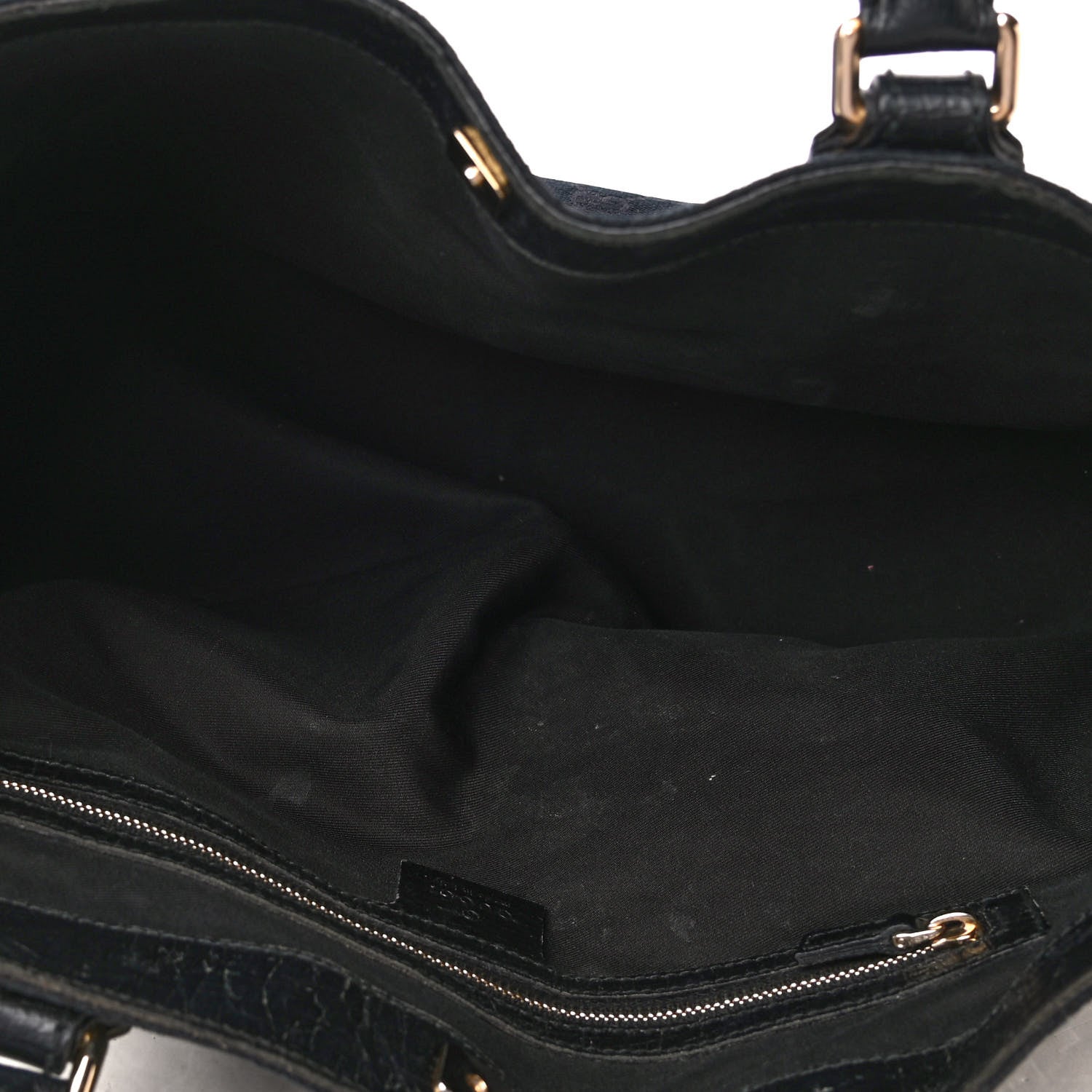 Gucci Monogram Medium Hasler Tote Black 4 of 4