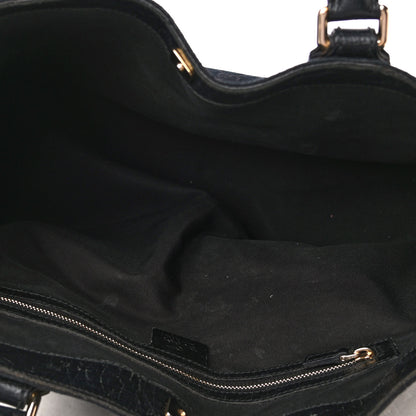 Gucci Monogram Medium Hasler Tote Black 4 of 4