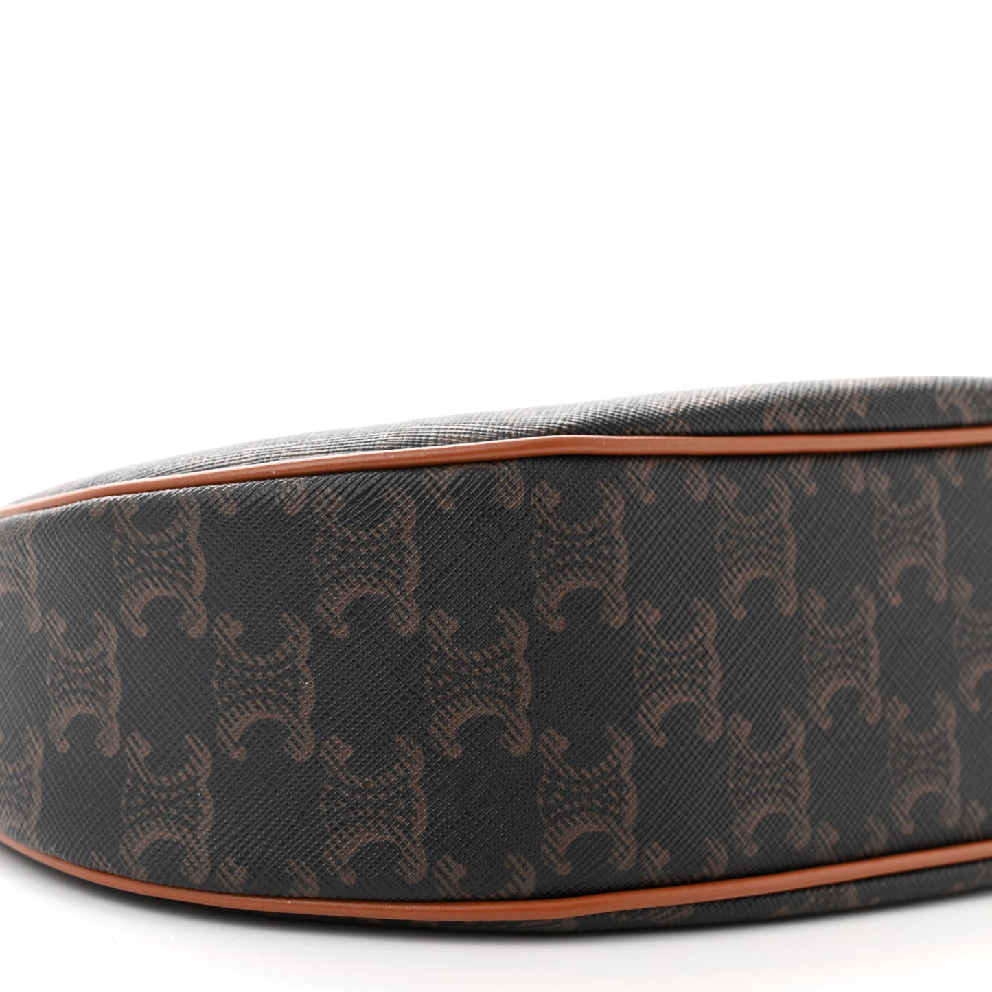 Triomphe Canvas Calfskin Ava Shoulder Bag Tan