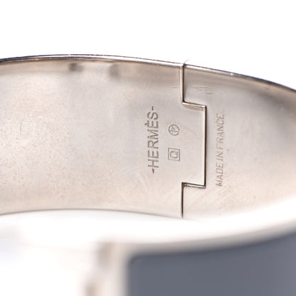 Hermes Enamel Wide Clic Clac H Bracelet PM Ardoise 3 of 4