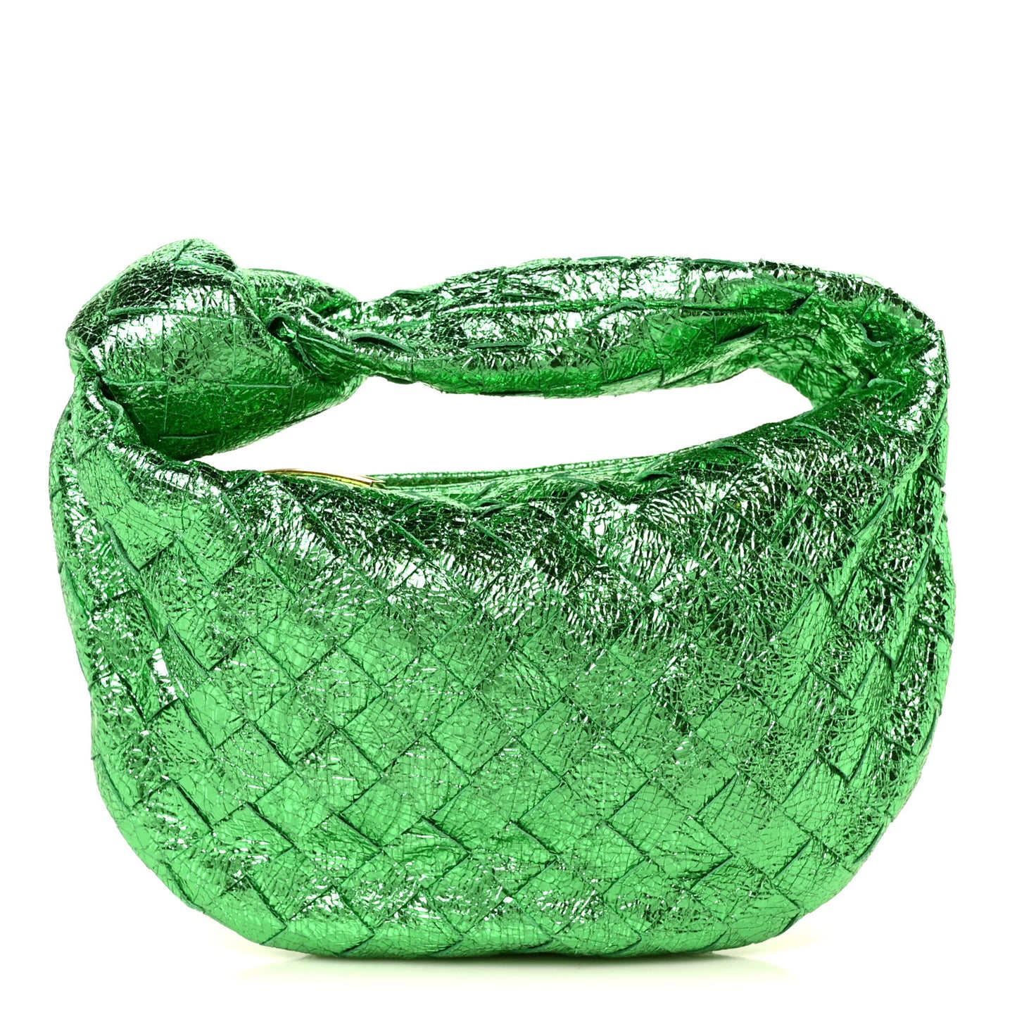 Metallic Nappa Intrecciato Mini Jodie Parakeet