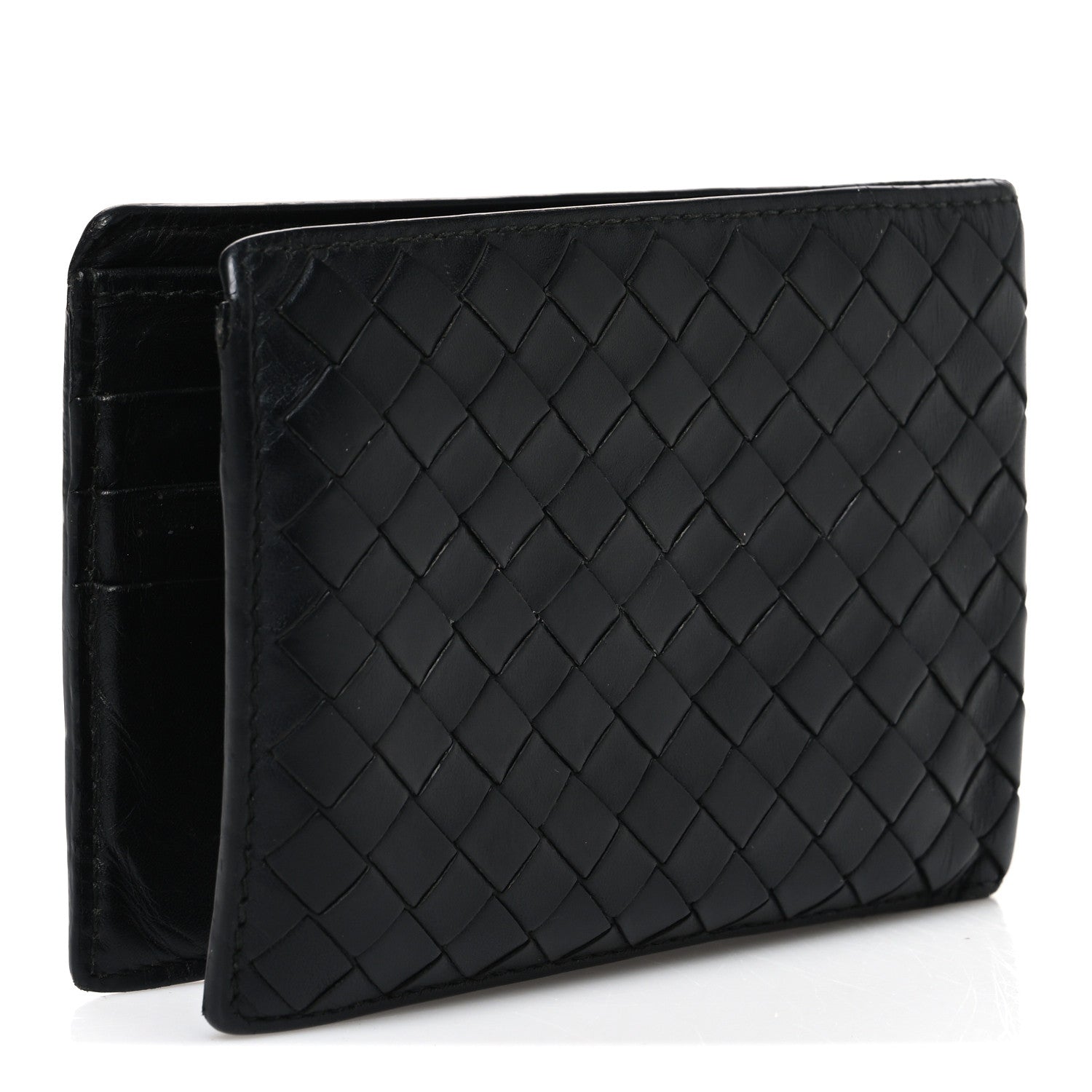 Bottega Veneta Nappa Intrecciato Bi-Fold Wallet Black 3 of 8