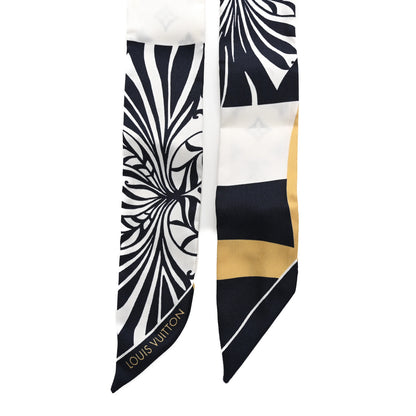 Louis Vuitton Silk Graphic Monogram Blason BB Bandeau Blue 2 of 3