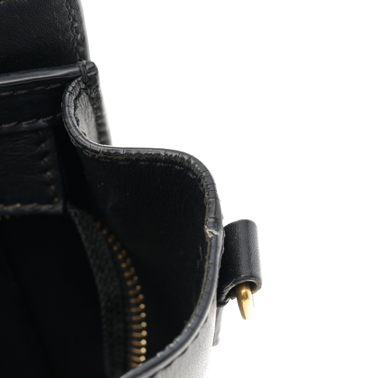 Celine Smooth Calfskin Nano Luggage Black 11 of 13