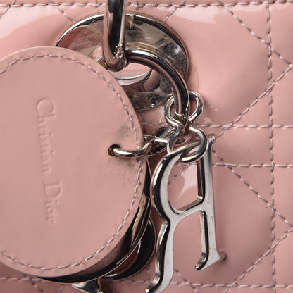 Christian Dior Patent Cannage Medium Lady Dior Rose Clair 16 of 16