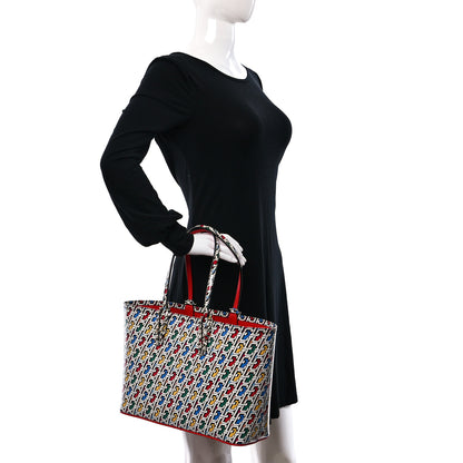 Christian Louboutin Patent Calfskin Small East West Cabata Tote Multicolor 2 of 9
