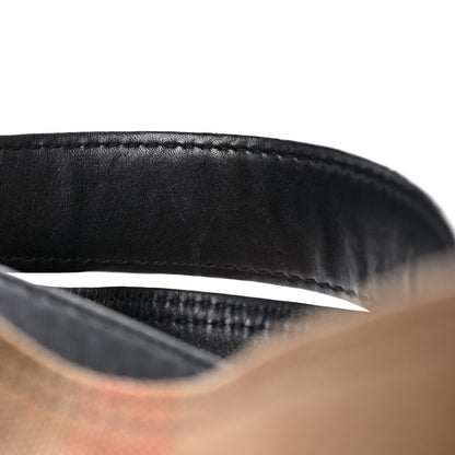 Burberry Canvas Mega Check Medium Ashby Hobo Black 23 of 24