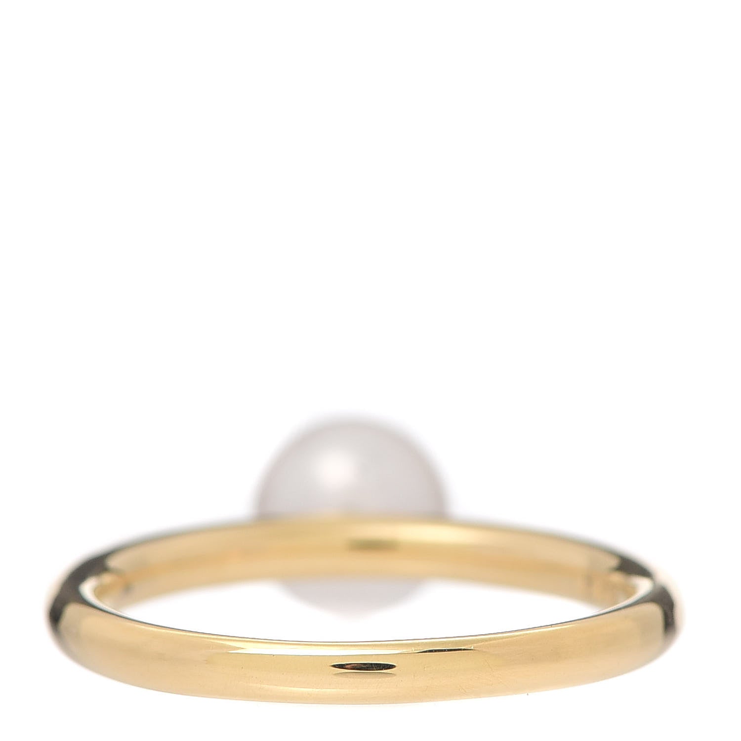 Mikimoto 18K Yellow Gold Akoya Cultured Pearl 7mm Classic Elegance Ring 53 6.5 3 of 4