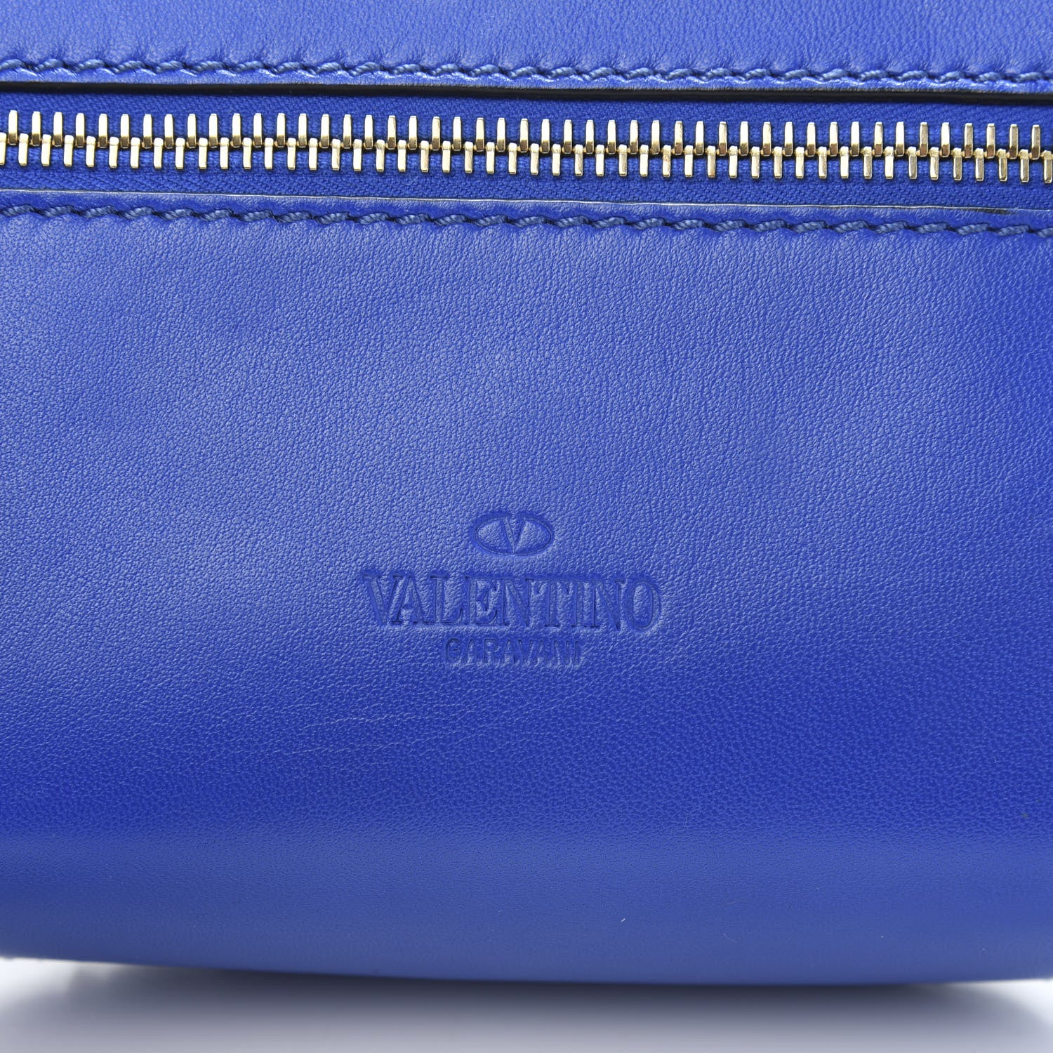 Valentino Garavani Velvet Rockstud Spike Belt Bag 75 Acid Blue 9 of 10