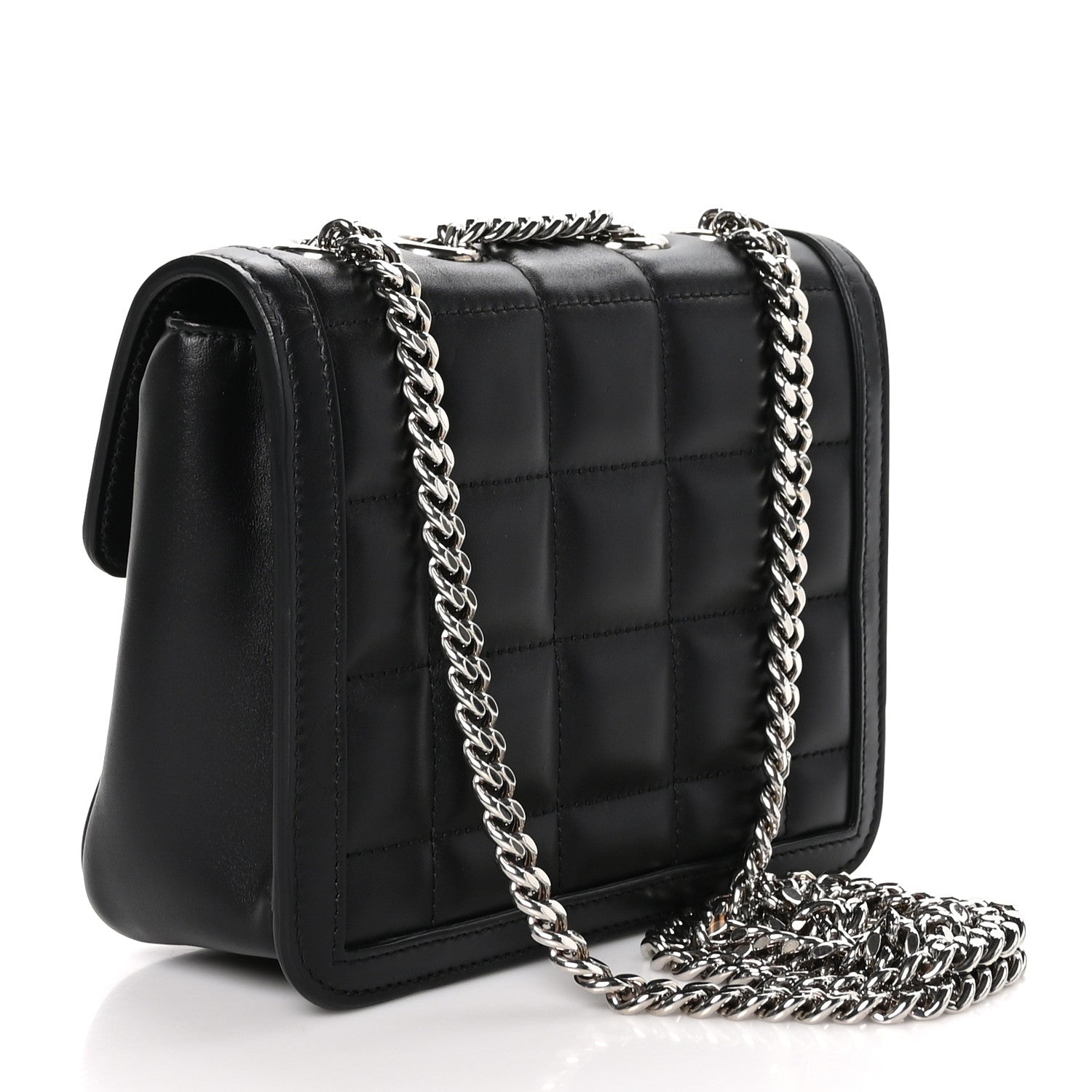Gucci Calfskin Quilted Mini Deco Shoulder Bag Black 3 of 10