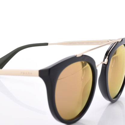Prada Cinema Polarized Sunglasses SPR23S Black Gold 7 of 8
