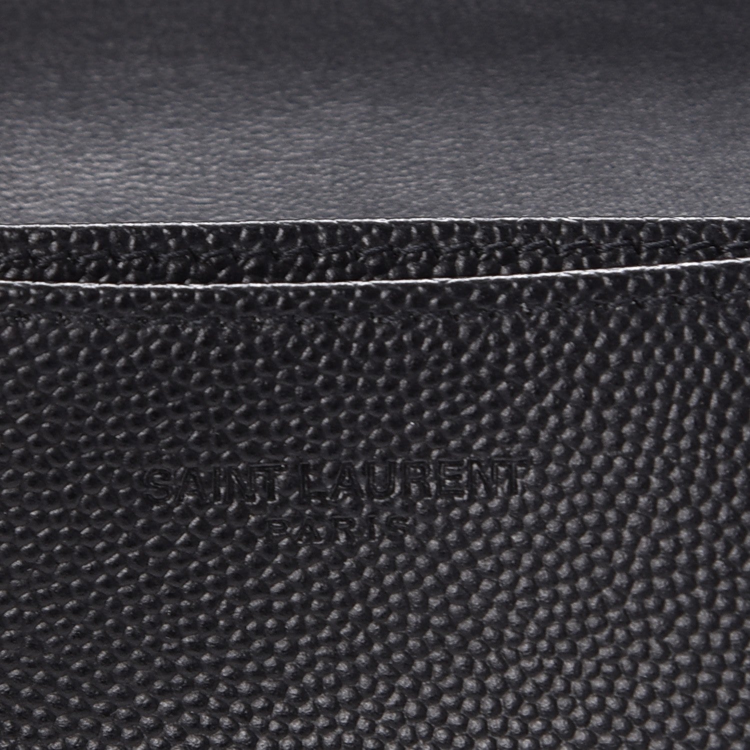 Saint Laurent Grain De Poudre Business Card Case Black 7 of 11