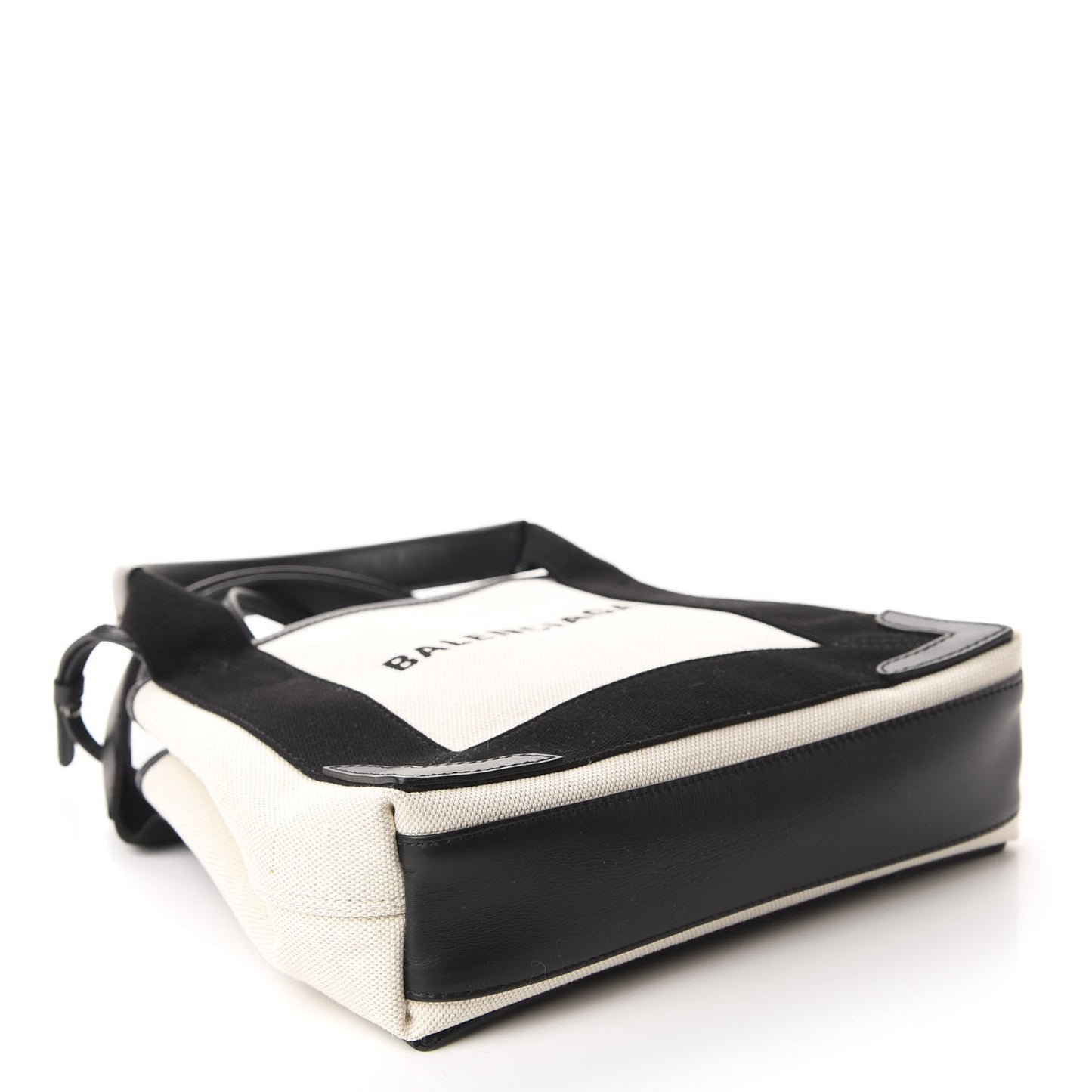 Cotton Canvas Calfskin Navy Cabas XS Natural Black