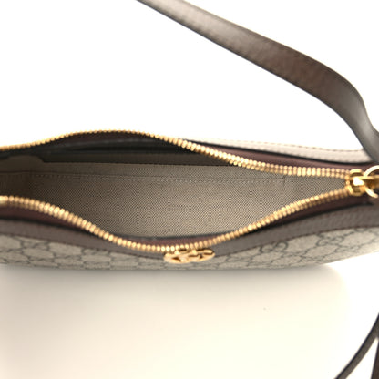 Gucci GG Supreme Monogram Textured Dollar Calfskin Small Ophidia Hobo Beige Ebony New Acero 5 of 11
