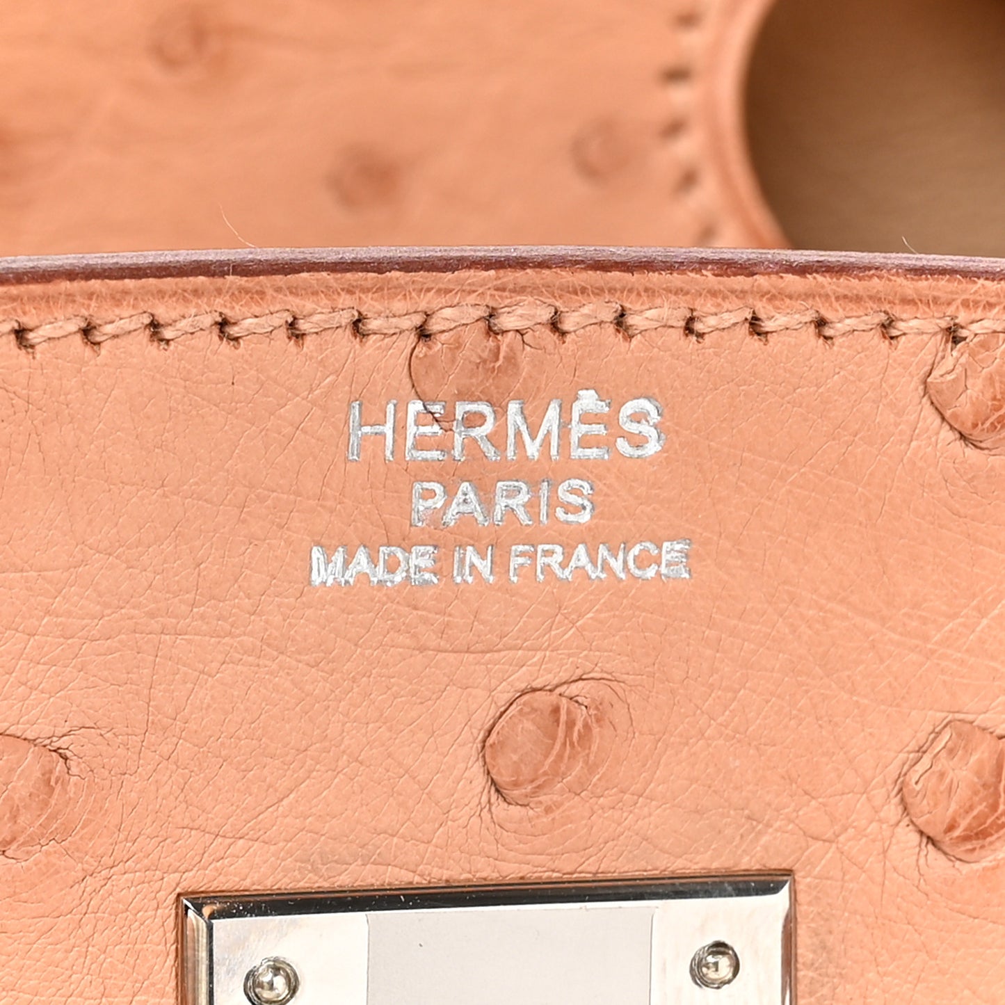 Ostrich Birkin 30 Sable