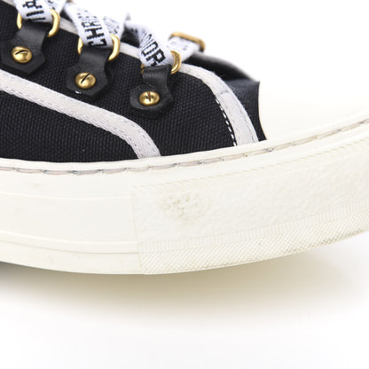 Christian Dior Canvas Walk'N'Dior Low Top Sneakers 38.5 Black 8 of 10