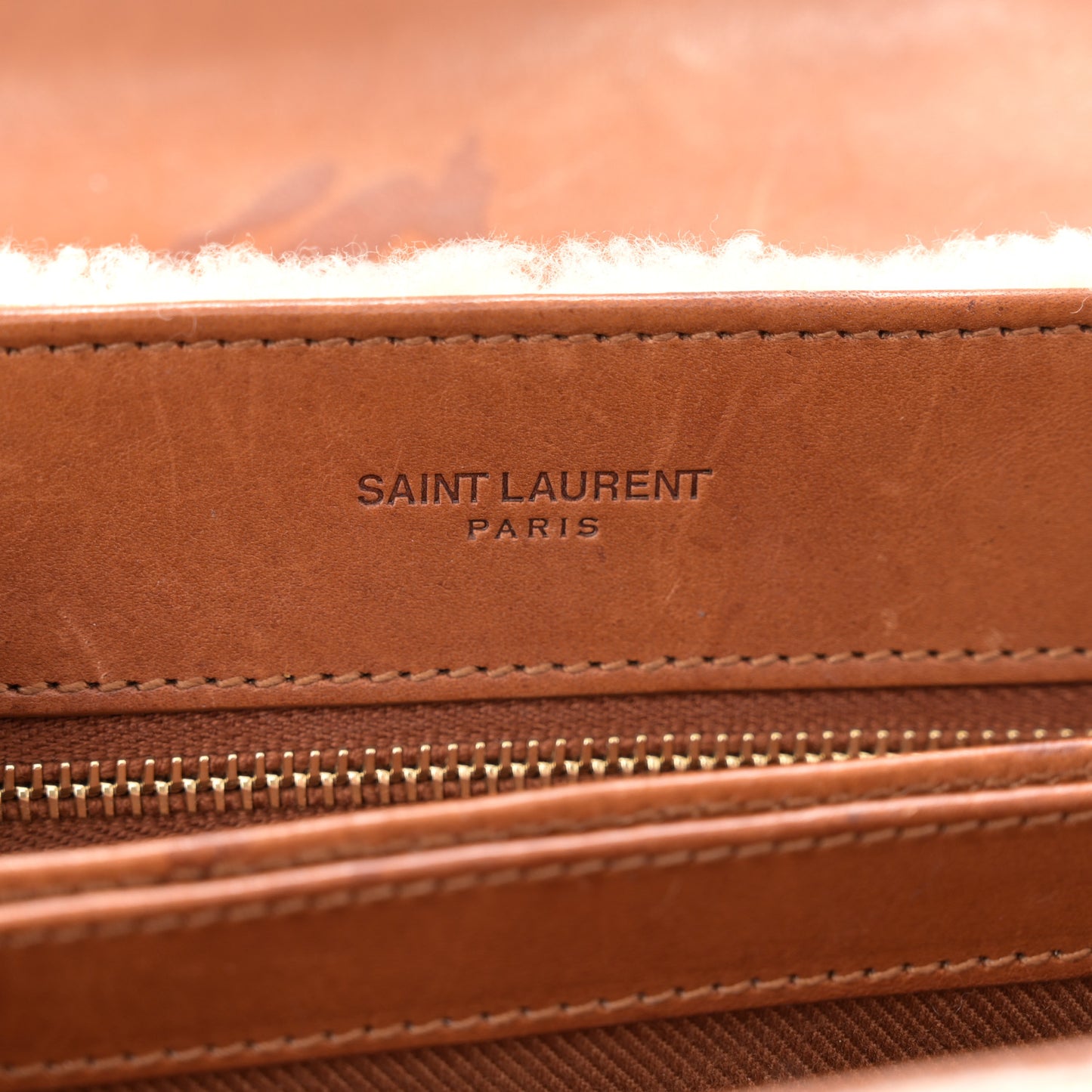 Shearling Toy Loulou Shoulder Bag Natural